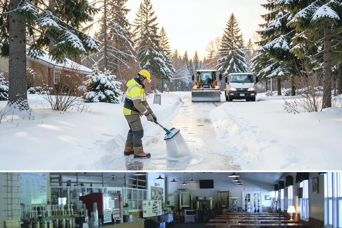 Bank Snow Plowing in Black Diamond, King County, WA - Set up service before winter so your lobby, drive-through, and ATM stay open every day.