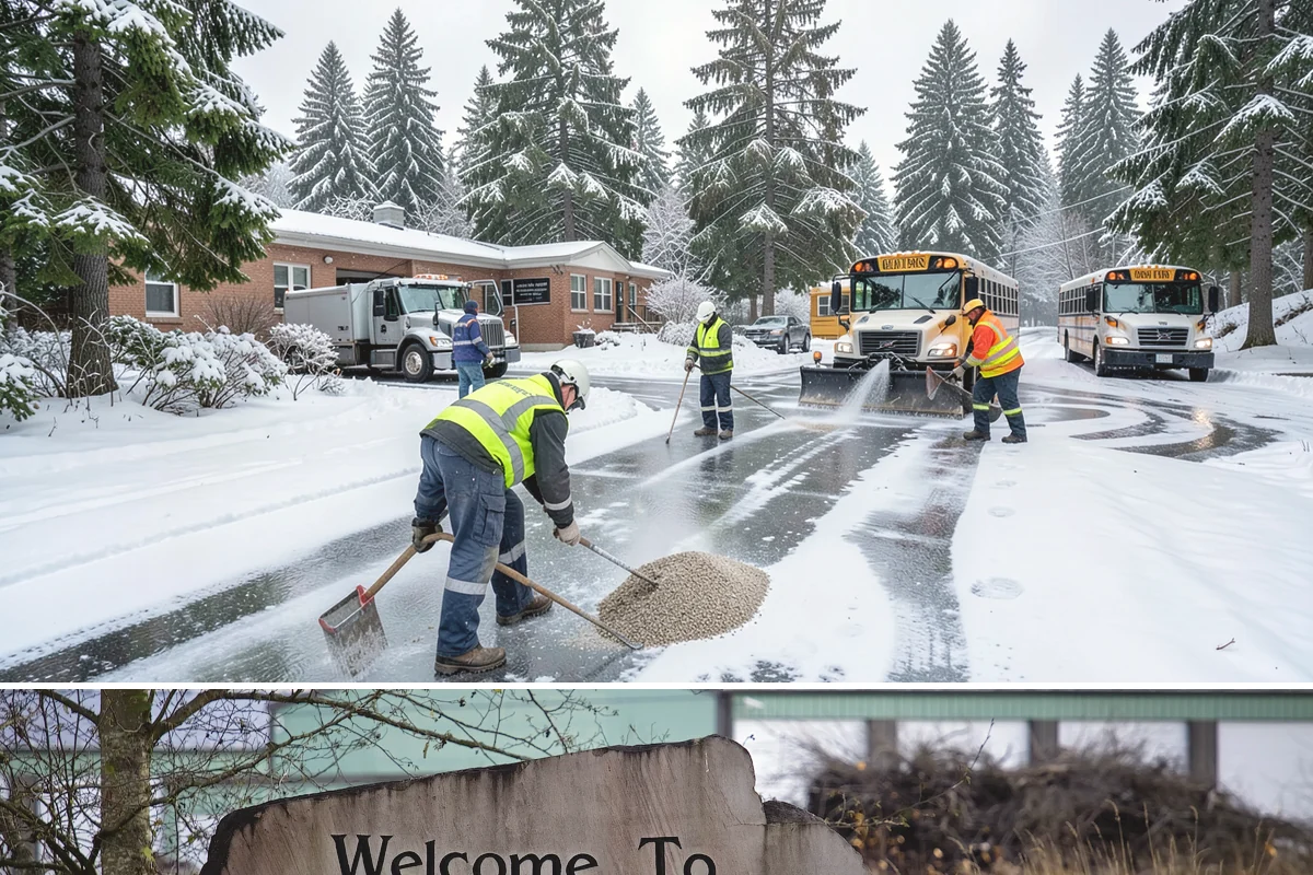 Bank Snow Plowing in Buckley, Pierce County, WA - Set up service before winter so your lobby, drive-through, and ATM stay open every day.