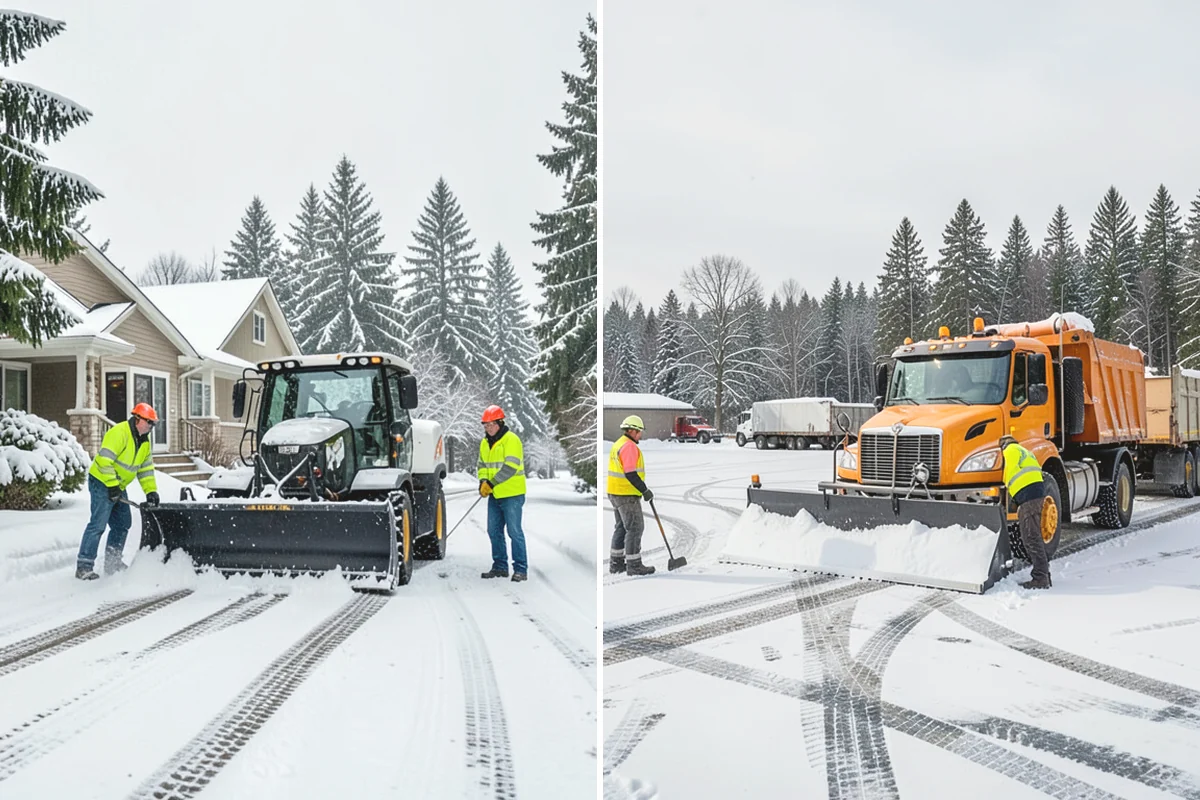 Bank Snow Plowing in Burien, King County, WA - Confirm banking hours and mark the drive-through and ATM as priorities