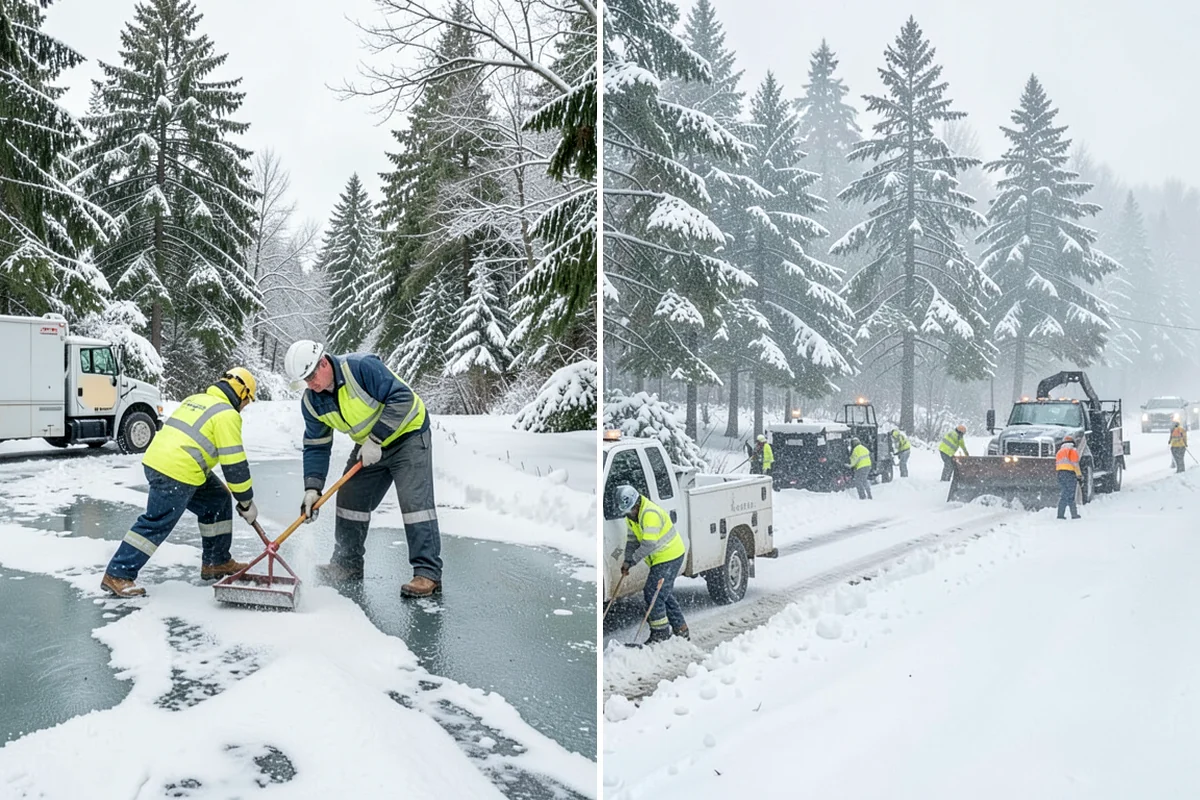 Bank Snow Plowing in Concrete, Skagit County, WA - Confirm banking hours and mark the drive-through and ATM as priorities