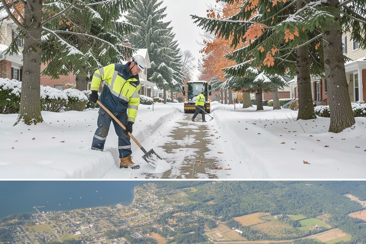Bank Snow Plowing in Coupeville, Island County, WA - Set up service before winter so your lobby, drive-through, and ATM stay open every day.