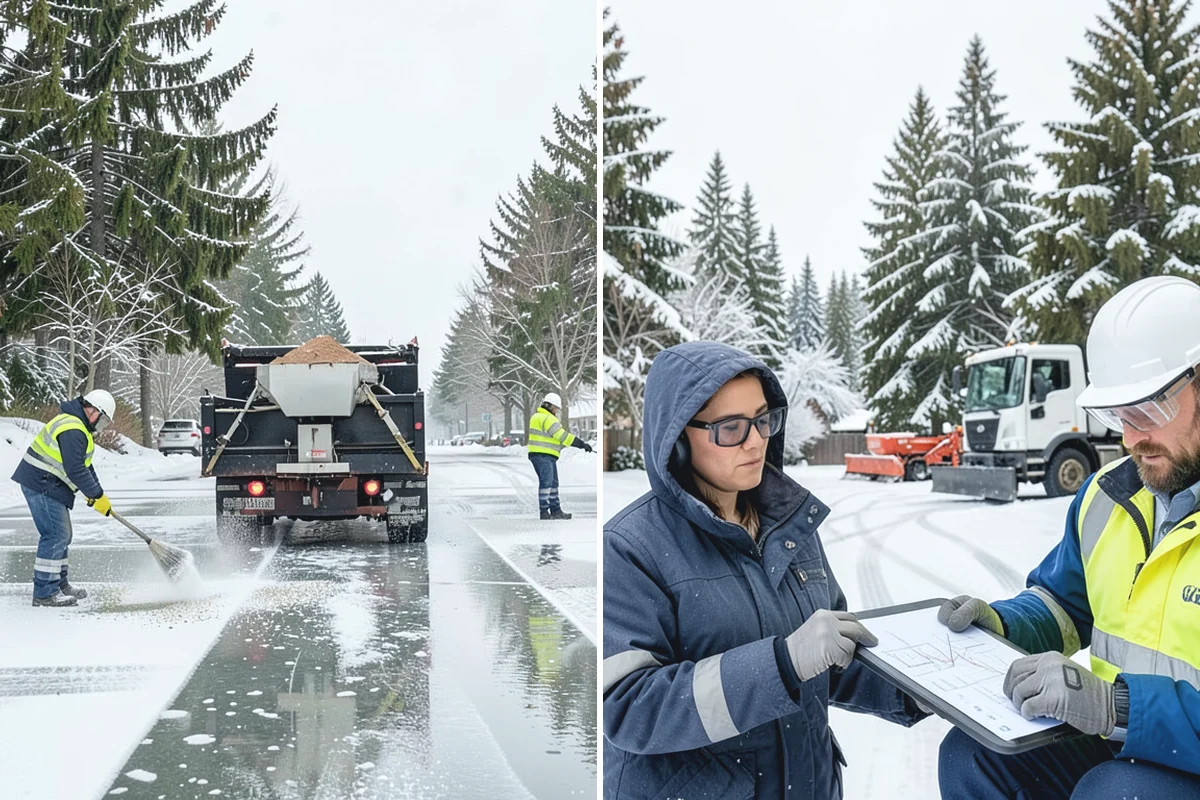 Bank Snow Plowing in Darrington, Snohomish County, WA - Confirm banking hours and mark the drive-through and ATM as priorities