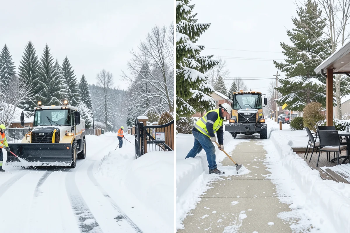 Bank Snow Plowing in Des Moines, King County, WA - Confirm banking hours and mark the drive-through and ATM as priorities