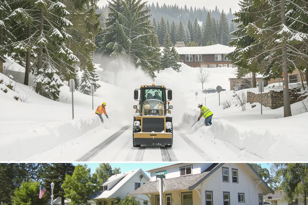 Bank Snow Plowing in DuPont, Pierce County, WA - Set up service before winter so your lobby, drive-through, and ATM stay open every day.