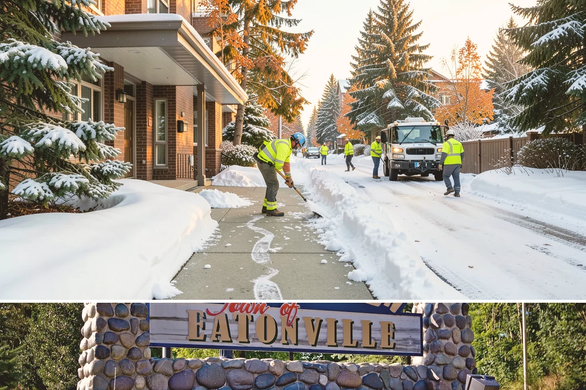 Bank Snow Plowing in Eatonville, Pierce County, WA - Set up service before winter so your lobby, drive-through, and ATM stay open every day.