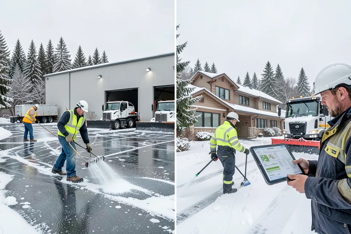 Bank Snow Plowing in Everett, Snohomish County, WA - Confirm banking hours and mark the drive-through and ATM as priorities