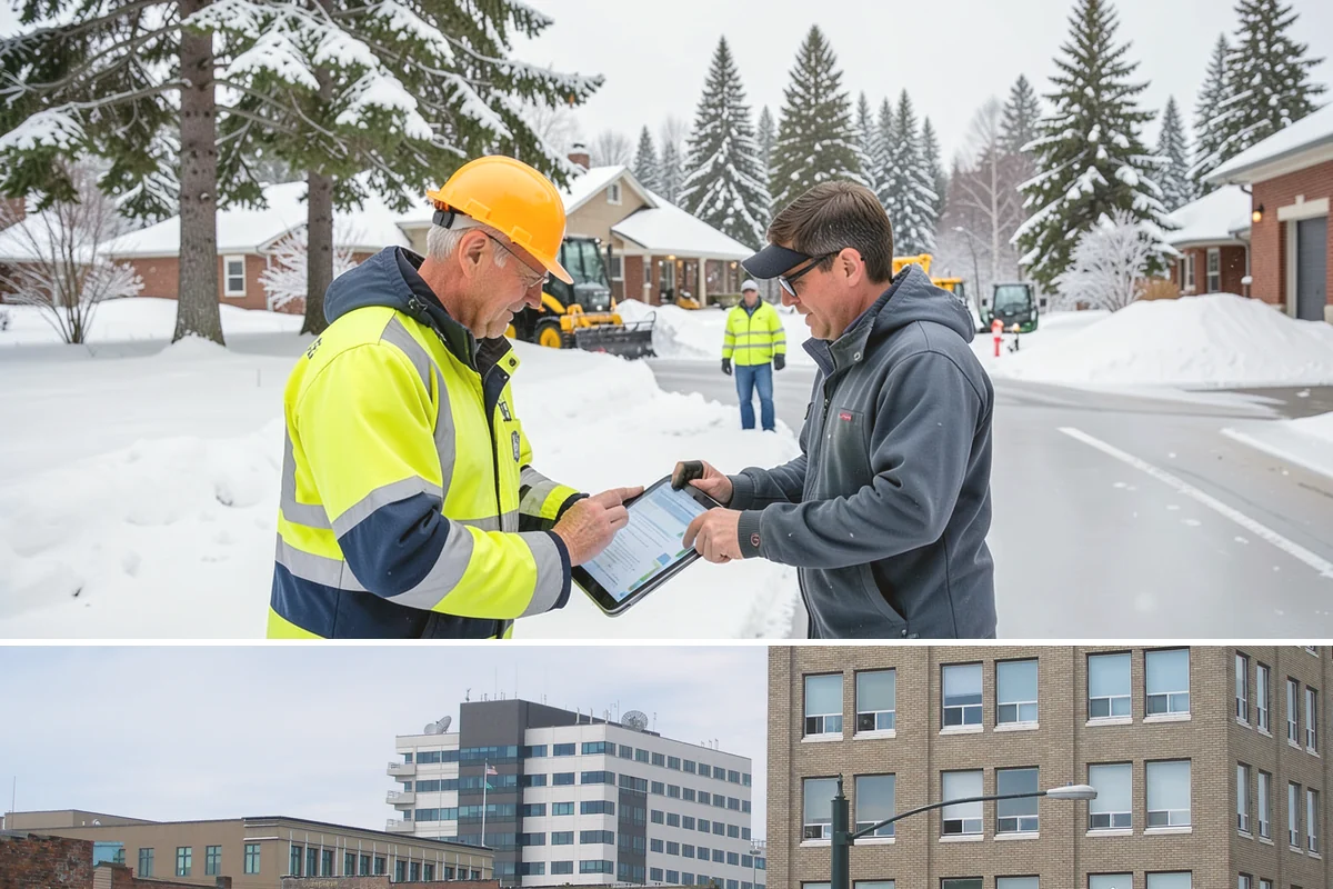 Bank Snow Plowing in Everett, Snohomish County, WA - Set up service before winter so your lobby, drive-through, and ATM stay open every day.
