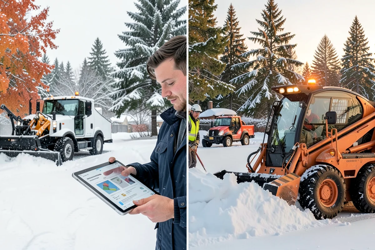 Bank Snow Plowing in Federal Way, King County, WA - Confirm banking hours and mark the drive-through and ATM as priorities