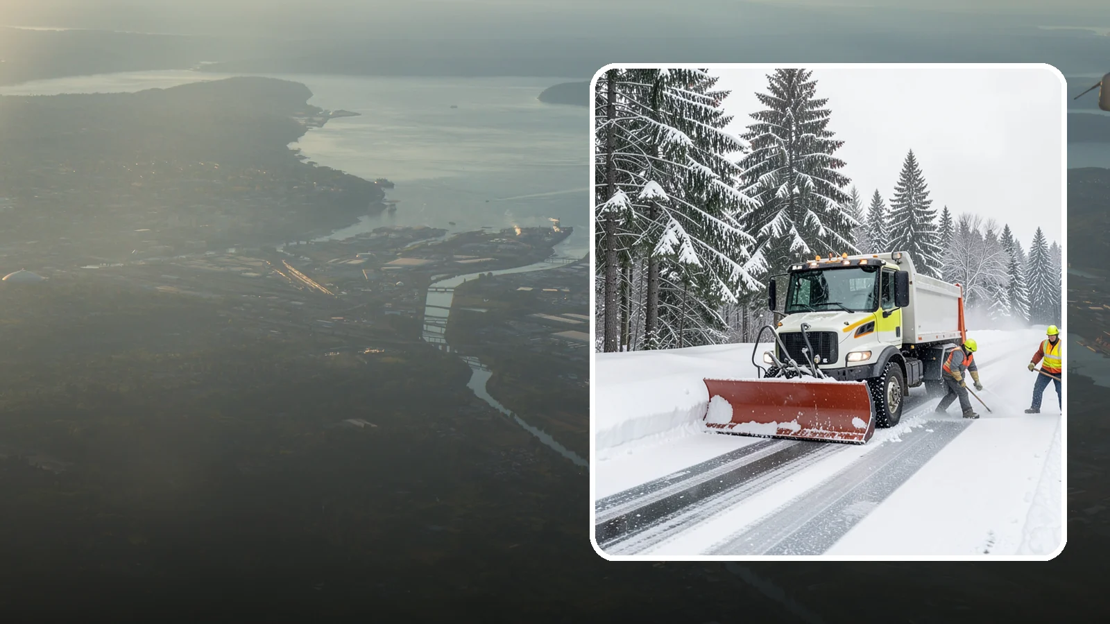 Bank Snow Plowing in Fife, Pierce County, WA - We plow bank lots, drive-through lanes, and ATM approaches before open so customers transact safely all day.