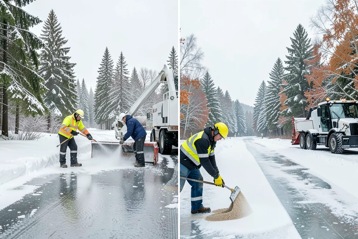 Bank Snow Plowing in Fircrest, Pierce County, WA - Confirm banking hours and mark the drive-through and ATM as priorities
