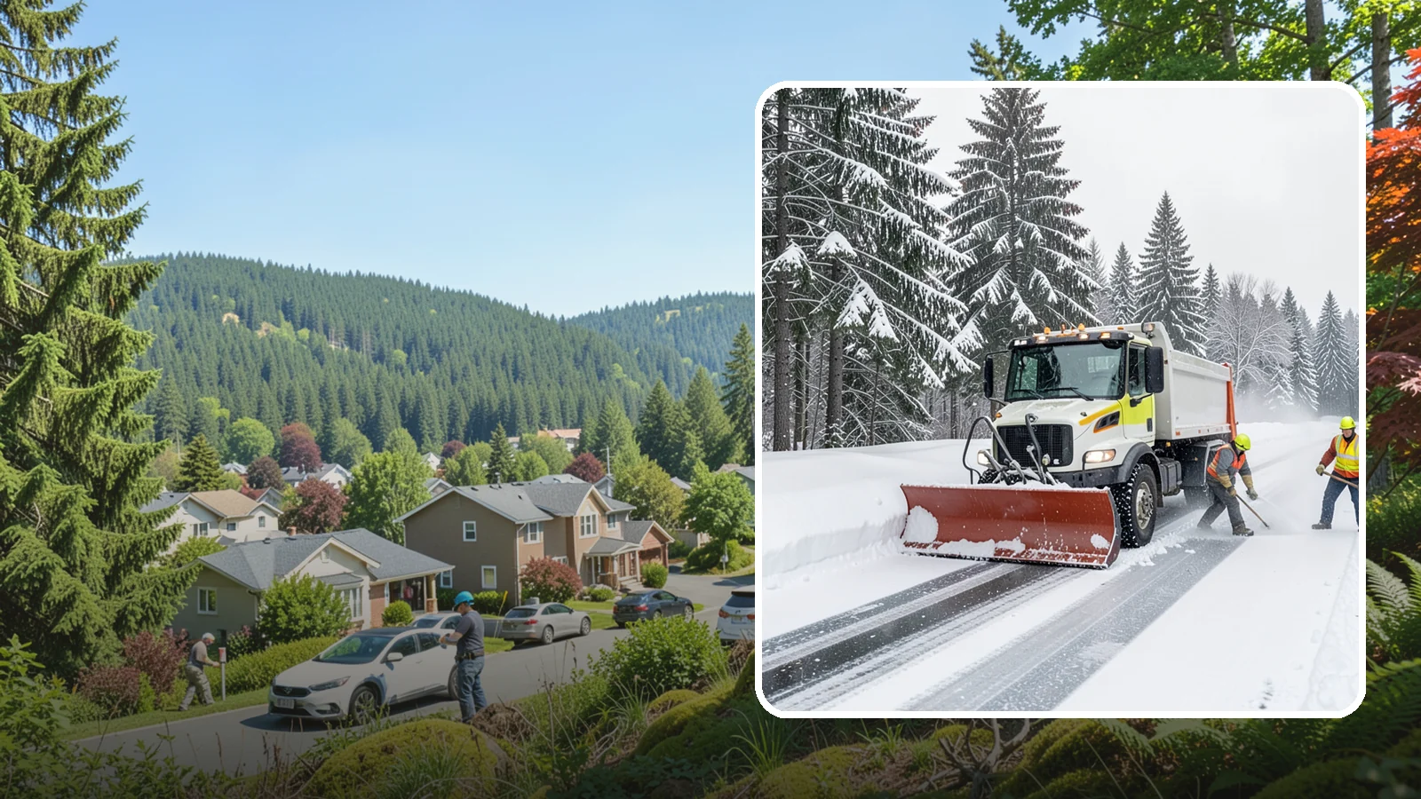Bank Snow Plowing in Index, Snohomish County, WA - We plow bank lots, drive-through lanes, and ATM approaches before open so customers transact safely all day.