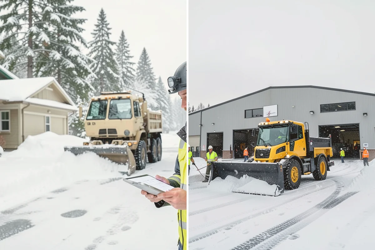 Bank Snow Plowing in Index, Snohomish County, WA - Confirm banking hours and mark the drive-through and ATM as priorities