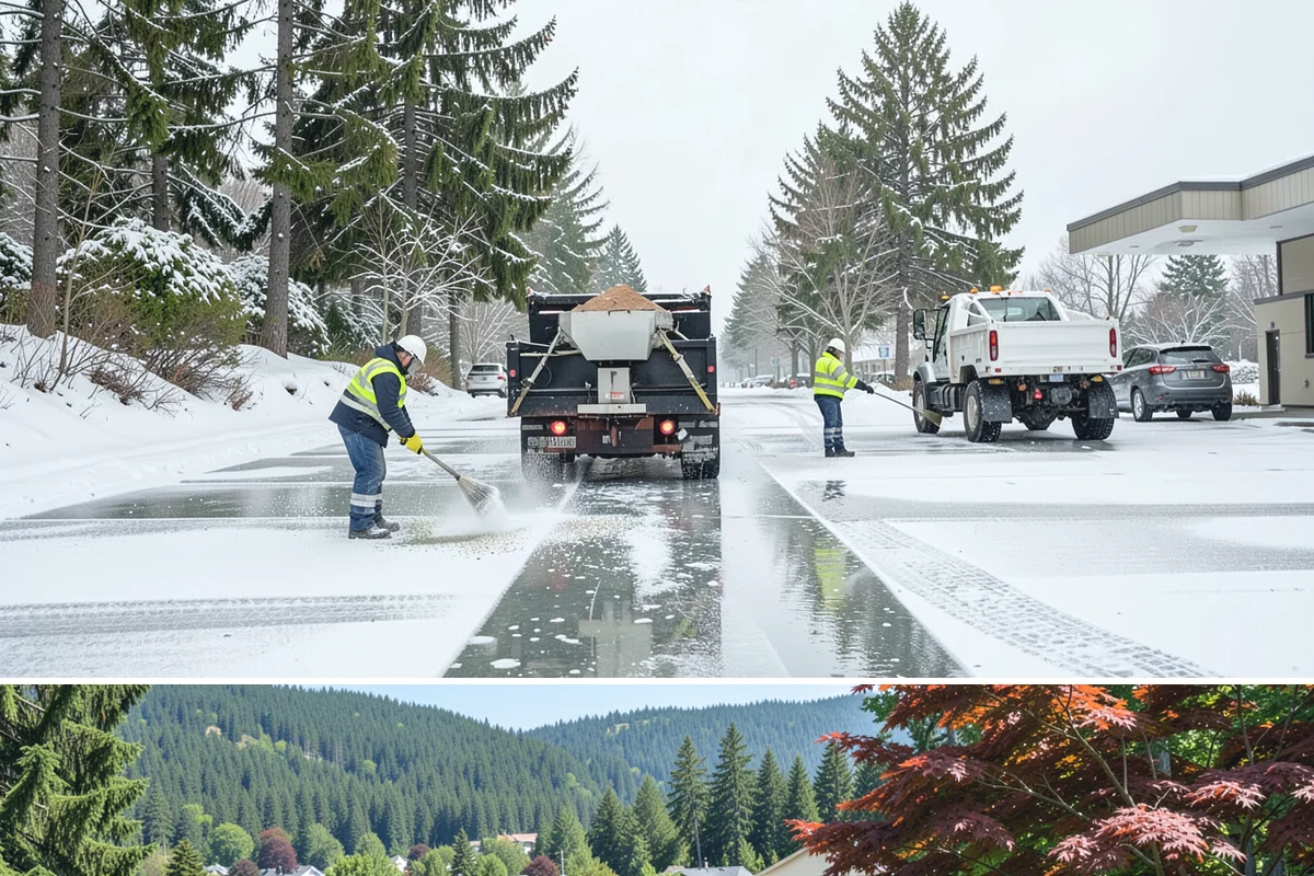 Bank Snow Plowing in Index, Snohomish County, WA - Set up service before winter so your lobby, drive-through, and ATM stay open every day.