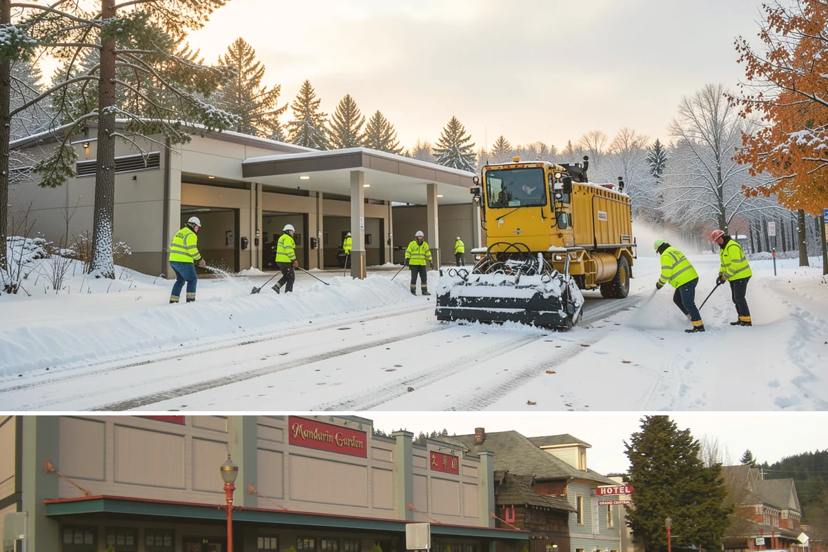 Bank Snow Plowing in Issaquah, King County, WA - Set up service before winter so your lobby, drive-through, and ATM stay open every day.