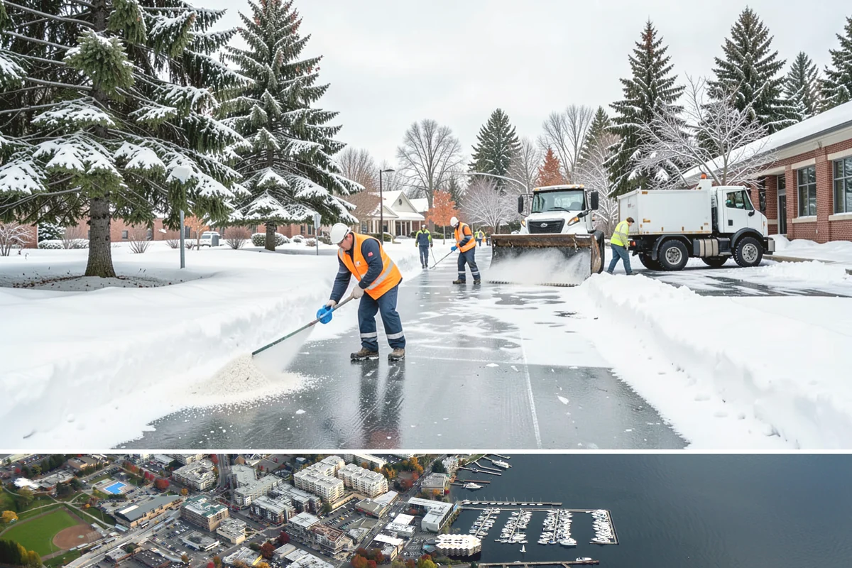 Bank Snow Plowing in Kirkland, King County, WA - Set up service before winter so your lobby, drive-through, and ATM stay open every day.