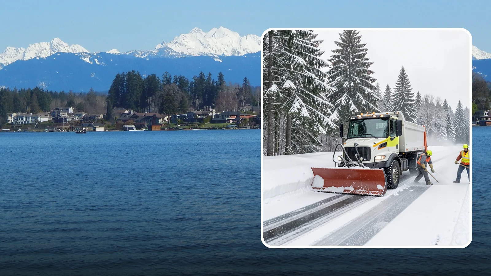 Bank Snow Plowing in Lake Stevens, Snohomish County, WA - We plow bank lots, drive-through lanes, and ATM approaches before open so customers transact safely all day.