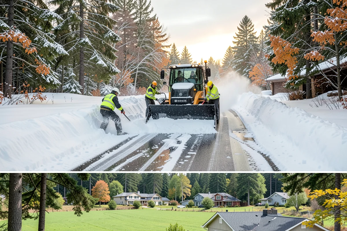Bank Snow Plowing in Lyman, Skagit County, WA - Set up service before winter so your lobby, drive-through, and ATM stay open every day.