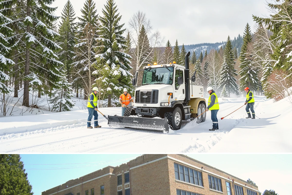 Bank Snow Plowing in Maple Valley, King County, WA - Set up service before winter so your lobby, drive-through, and ATM stay open every day.