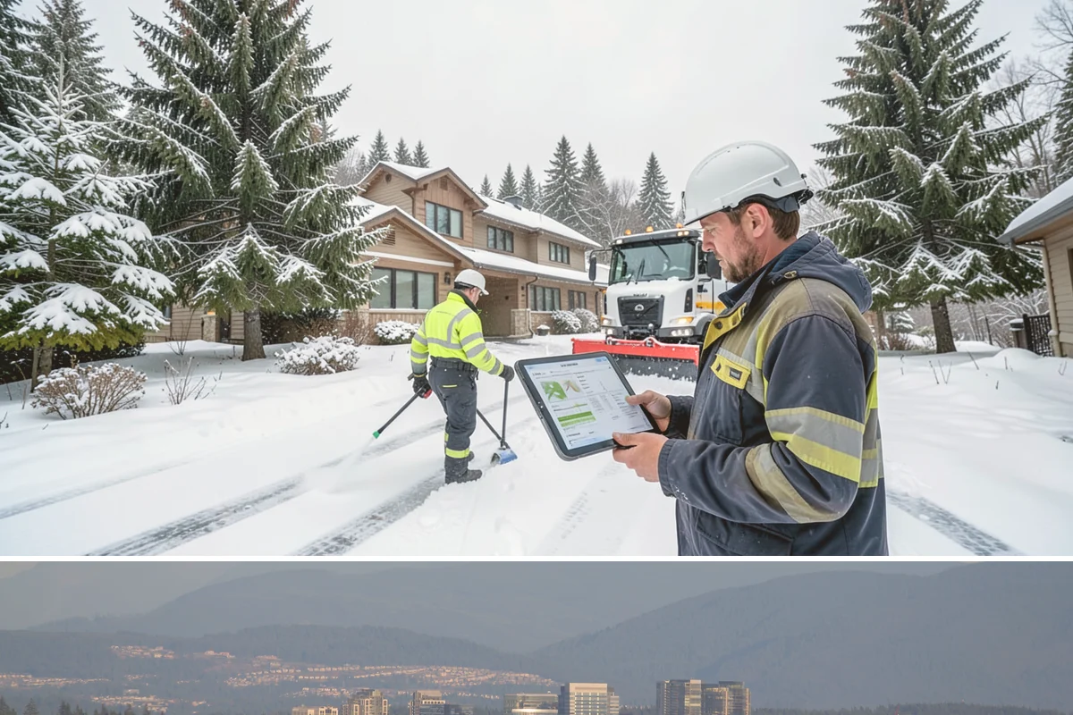 Bank Snow Plowing in Medina, King County, WA - Set up service before winter so your lobby, drive-through, and ATM stay open every day.