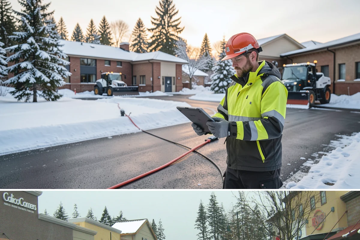 Bank Snow Plowing in Mill Creek, Snohomish County, WA - Set up service before winter so your lobby, drive-through, and ATM stay open every day.