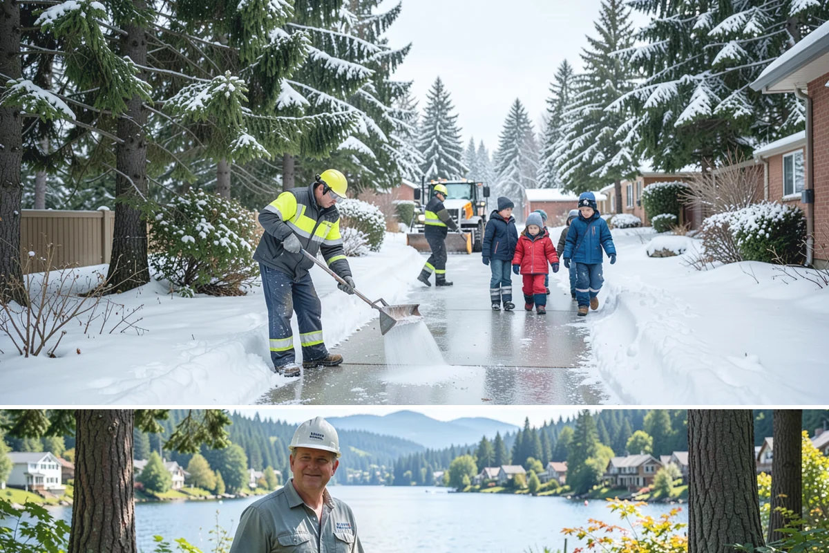Bank Snow Plowing in Milton, King County, WA - Set up service before winter so your lobby, drive-through, and ATM stay open every day.