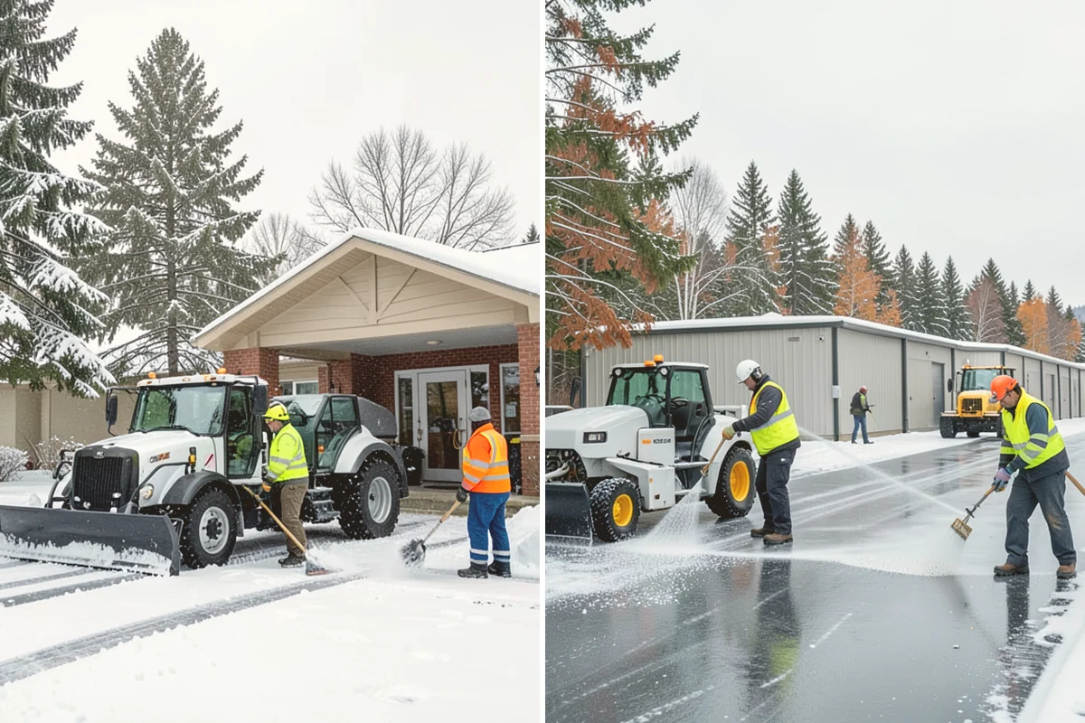 Bank Snow Plowing in Mount Vernon, Skagit County, WA - Confirm banking hours and mark the drive-through and ATM as priorities
