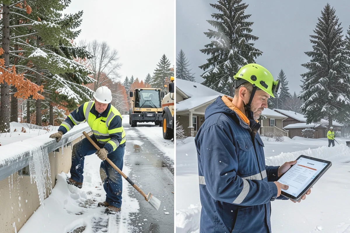 Bank Snow Plowing in Mukilteo, Snohomish County, WA - Confirm banking hours and mark the drive-through and ATM as priorities