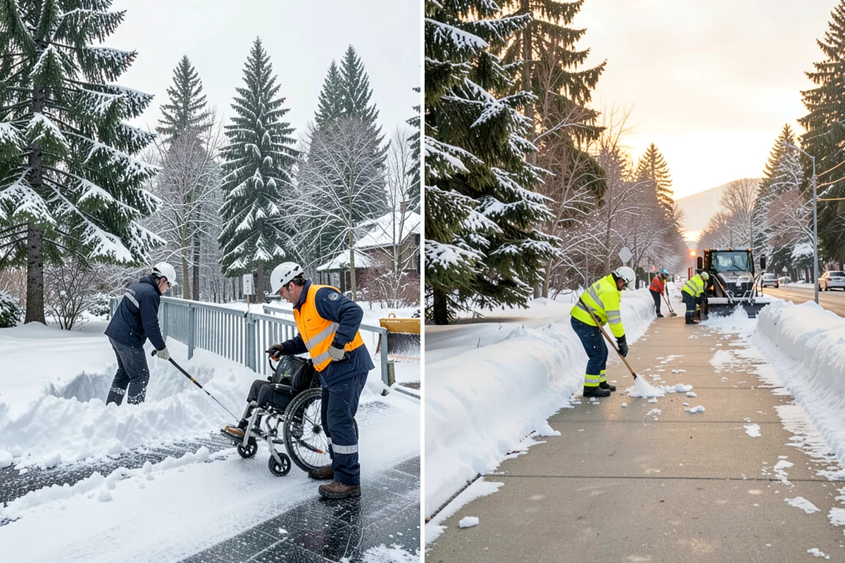 Bank Snow Plowing in Normandy Park, King County, WA - Confirm banking hours and mark the drive-through and ATM as priorities