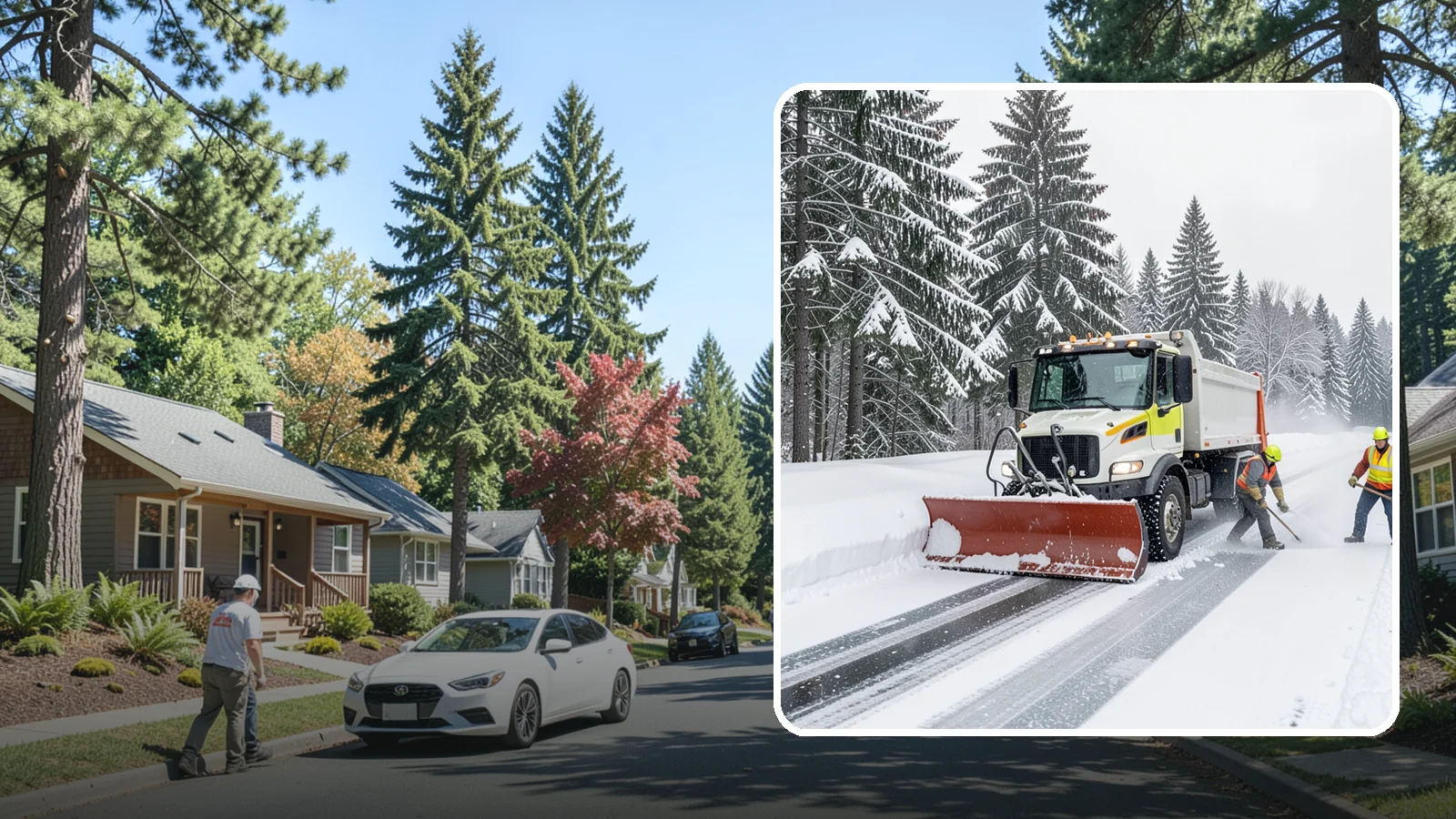 Bank Snow Plowing in Orting, Pierce County, WA - We plow bank lots, drive-through lanes, and ATM approaches before open so customers transact safely all day.