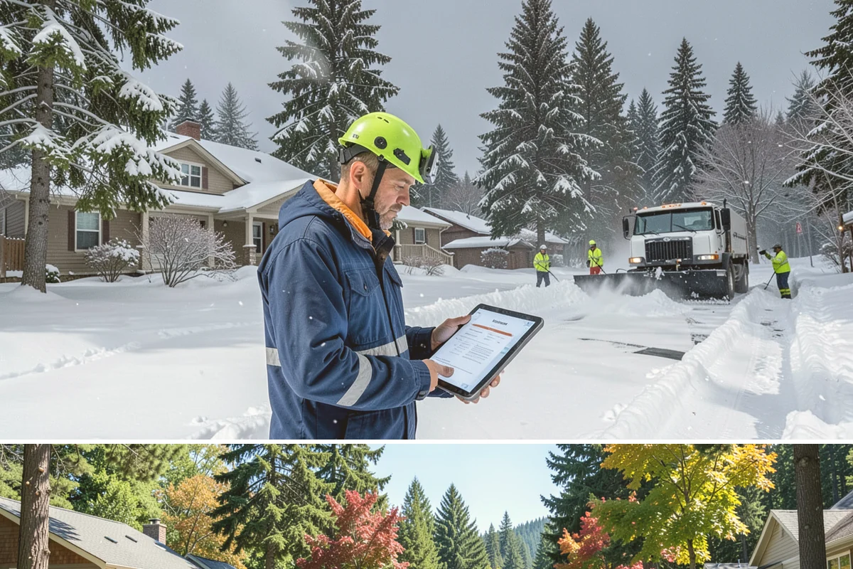 Bank Snow Plowing in Orting, Pierce County, WA - Set up service before winter so your lobby, drive-through, and ATM stay open every day.