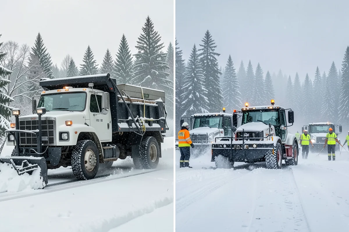 Bank Snow Plowing in SeaTac, King County, WA - Confirm banking hours and mark the drive-through and ATM as priorities