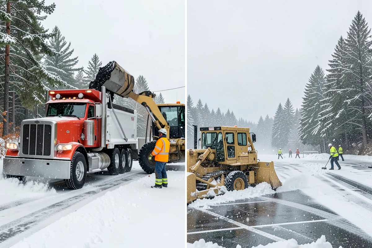 Bank Snow Plowing in Sedro-Woolley, Skagit County, WA - Confirm banking hours and mark the drive-through and ATM as priorities