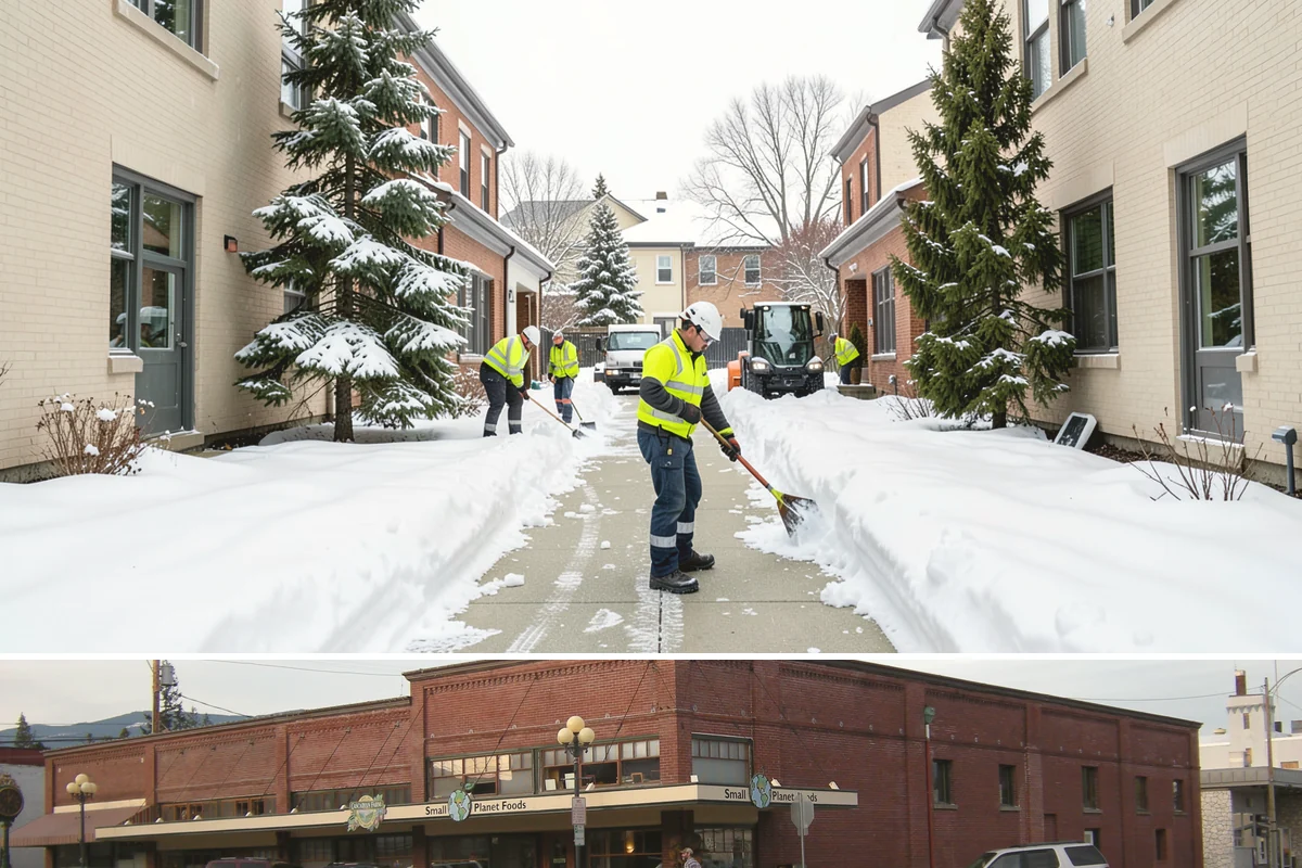 Bank Snow Plowing in Sedro-Woolley, Skagit County, WA - Set up service before winter so your lobby, drive-through, and ATM stay open every day.