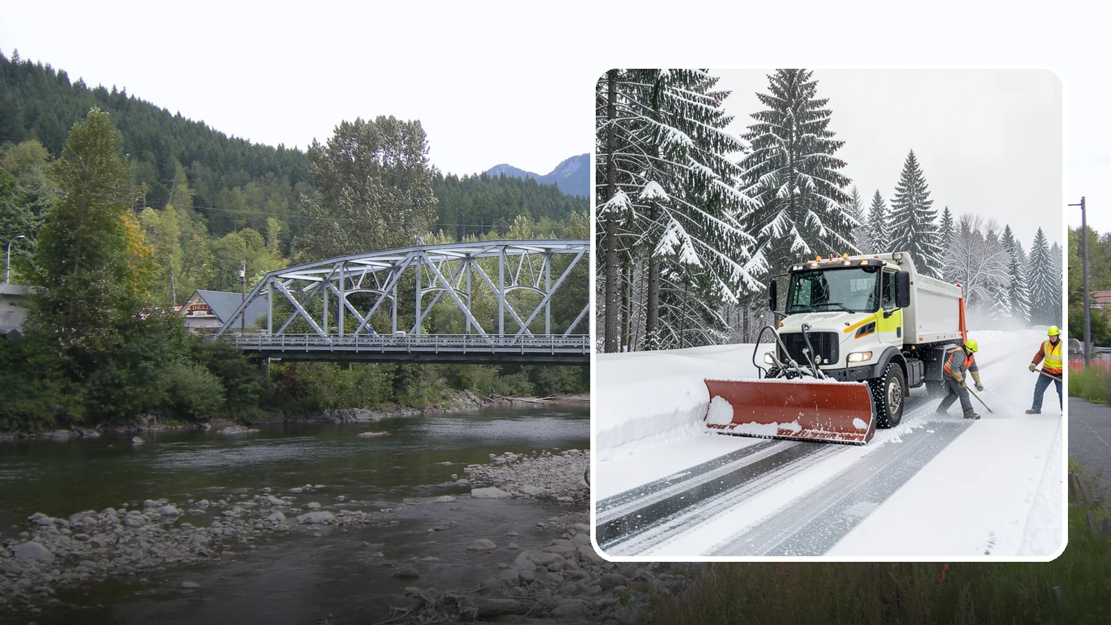 Bank Snow Plowing in Skykomish, King County, WA - We plow bank lots, drive-through lanes, and ATM approaches before open so customers transact safely all day.