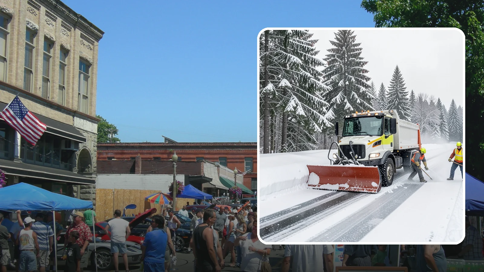 Bank Snow Plowing in Snohomish, Snohomish County, WA - We plow bank lots, drive-through lanes, and ATM approaches before open so customers transact safely all day.