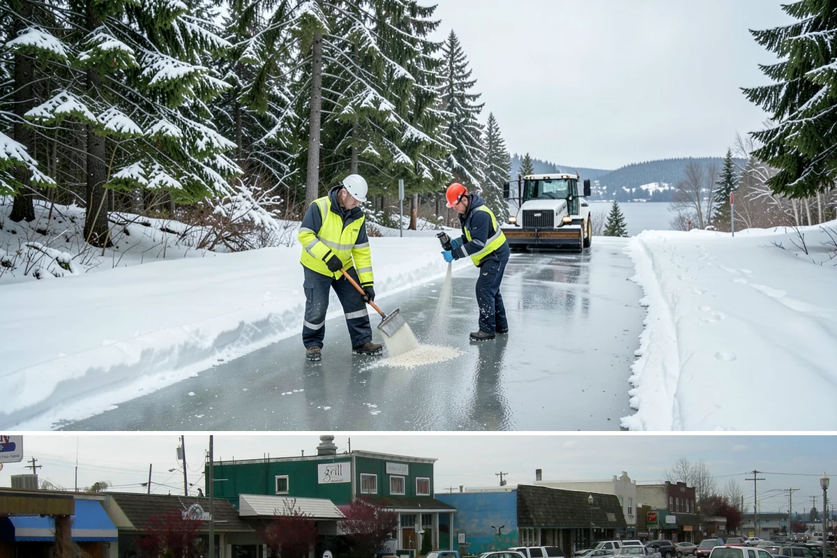 Bank Snow Plowing in Stanwood, Snohomish County, WA - Set up service before winter so your lobby, drive-through, and ATM stay open every day.