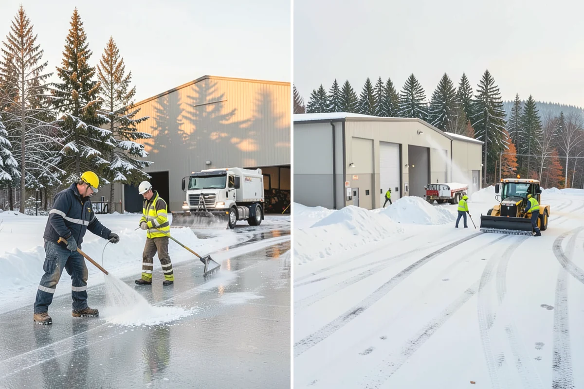 Bank Snow Plowing in Steilacoom, Pierce County, WA - Confirm banking hours and mark the drive-through and ATM as priorities