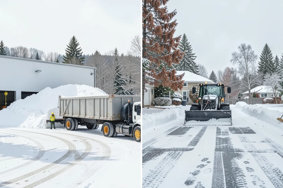 Bank Snow Plowing in Wilkeson, Pierce County, WA - Confirm banking hours and mark the drive-through and ATM as priorities