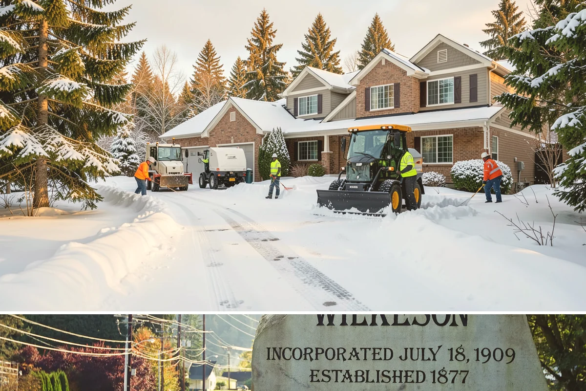 Bank Snow Plowing in Wilkeson, Pierce County, WA - Set up service before winter so your lobby, drive-through, and ATM stay open every day.