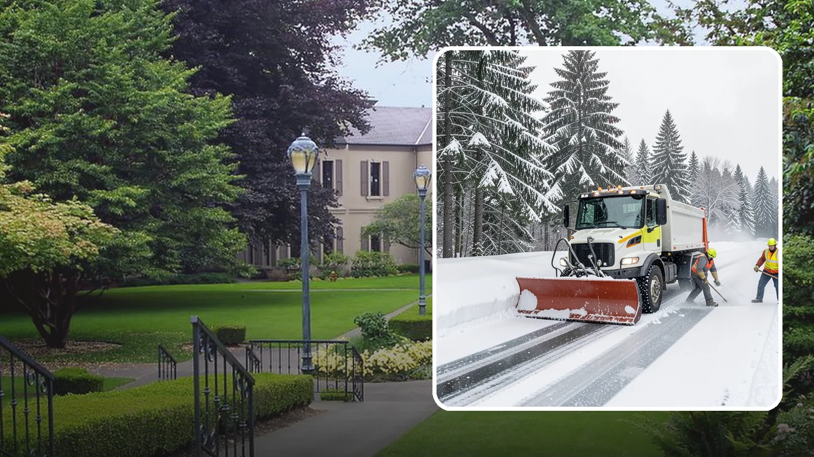 Bank Snow Plowing in Woodinville, King County, WA - We plow bank lots, drive-through lanes, and ATM approaches before open so customers transact safely all day.