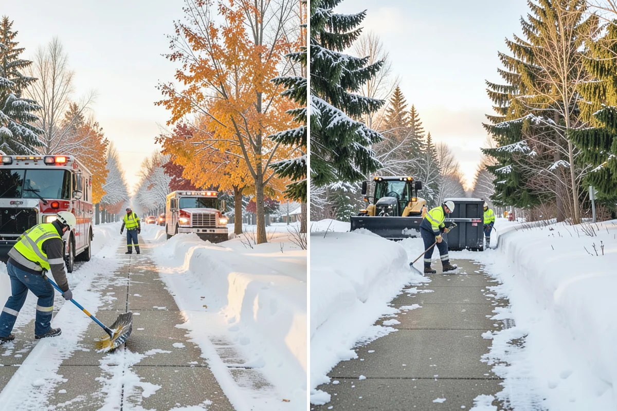 Bank Snow Plowing in Woodinville, King County, WA - Confirm banking hours and mark the drive-through and ATM as priorities