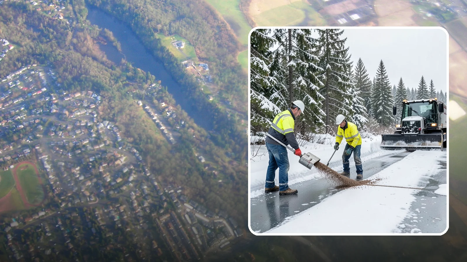 Beet Juice Deicer Application in Algona, King County, WA - Beet juice deicer application blends an agricultural byproduct with brine to melt ice at colder temperatures using less salt.