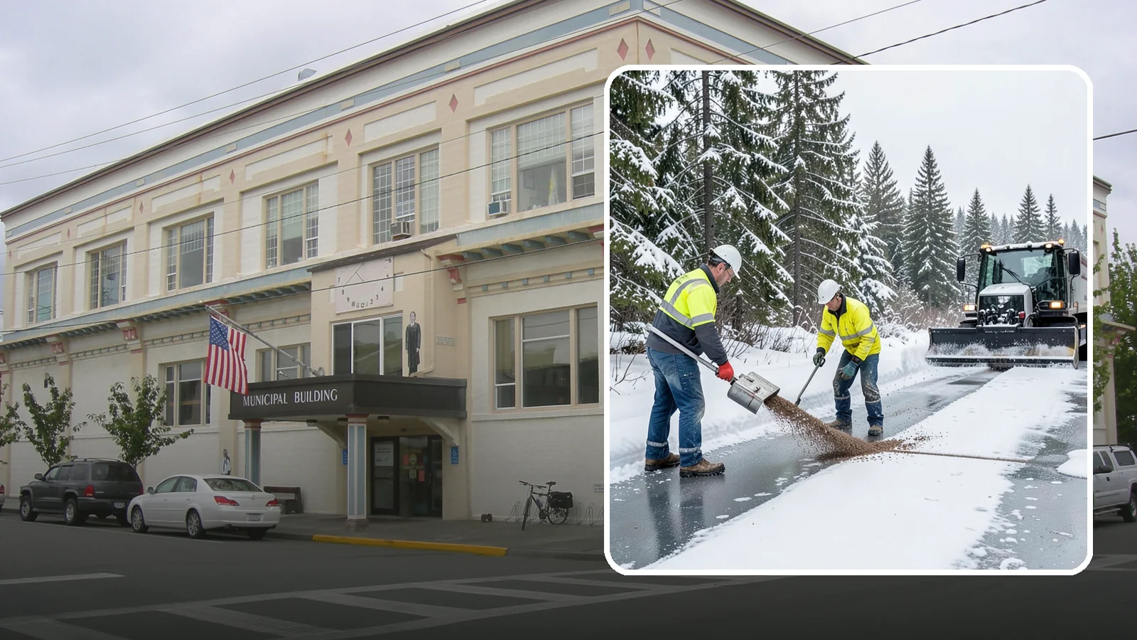 Beet Juice Deicer Application in Anacortes, Skagit County, WA - Beet juice deicer application blends an agricultural byproduct with brine to melt ice at colder temperatures using less salt.