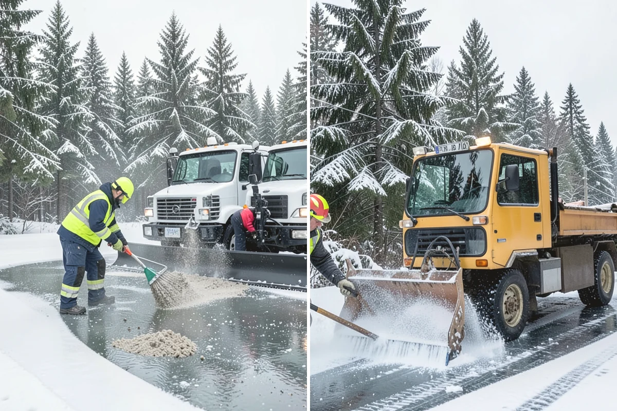 Beet Juice Deicer Application in Anacortes, Skagit County, WA - Blend beet juice additive into salt brine at the target ratio