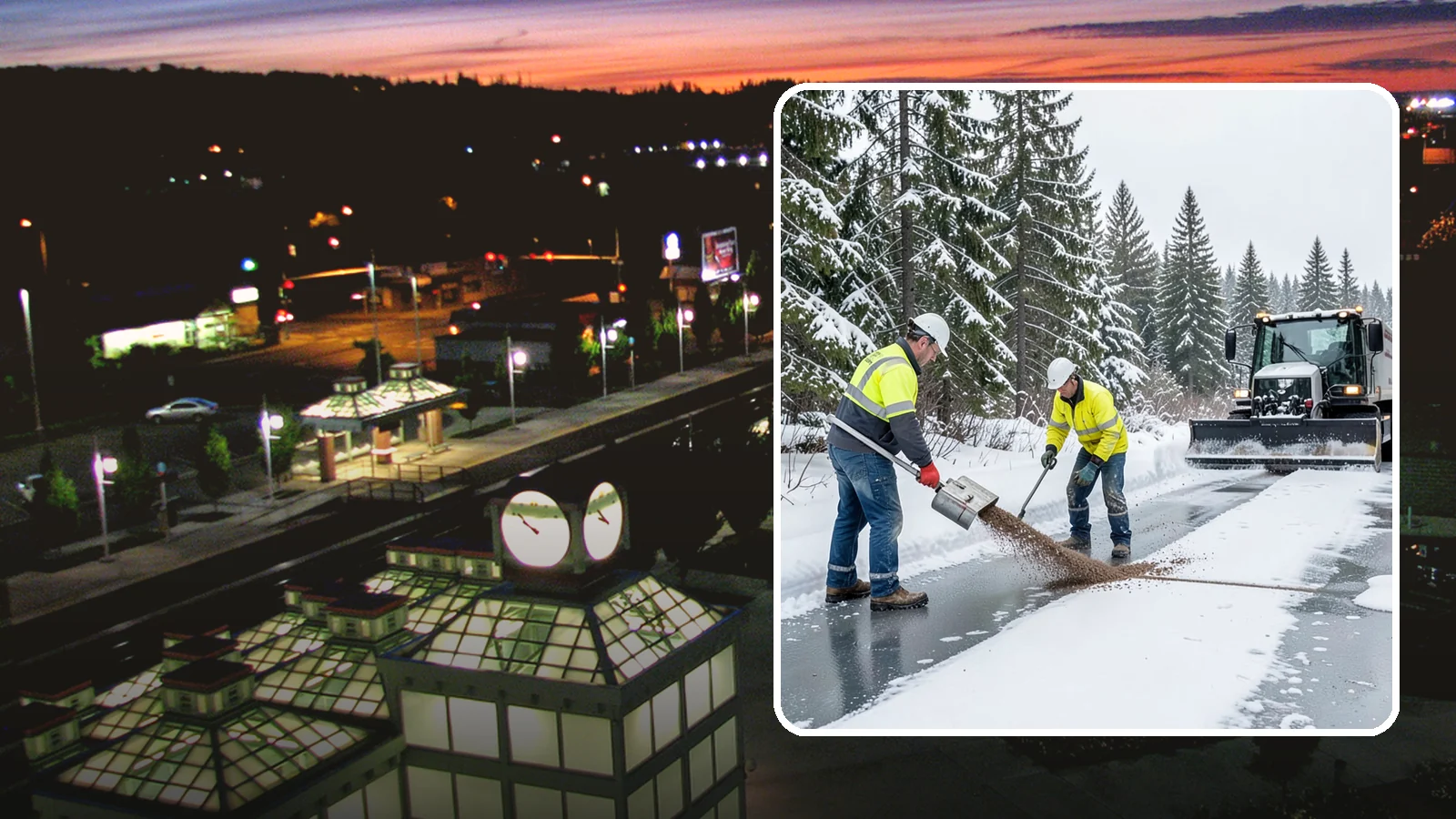 Beet Juice Deicer Application in Auburn, King County, WA - Beet juice deicer application blends an agricultural byproduct with brine to melt ice at colder temperatures using less salt.
