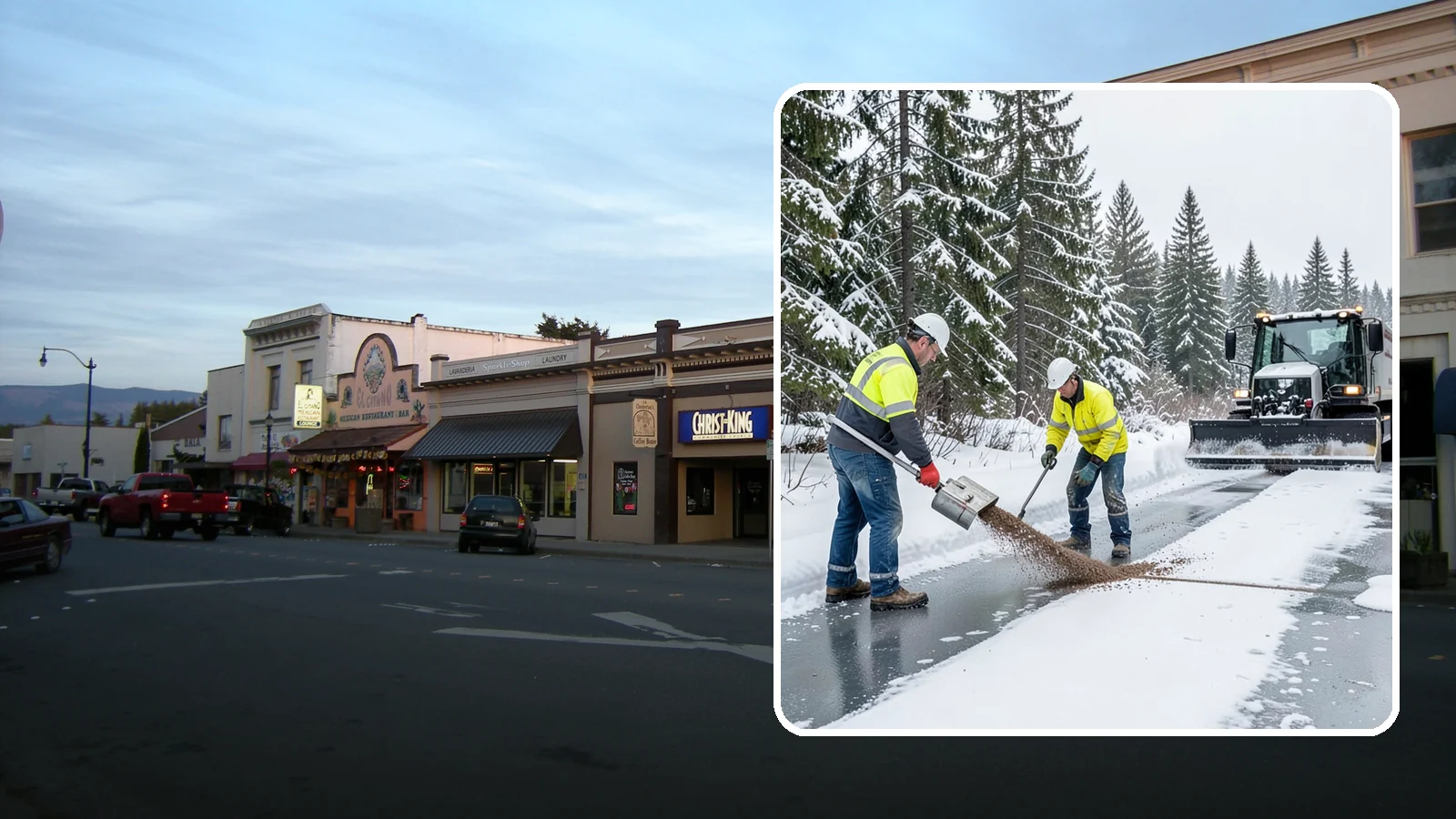 Beet Juice Deicer Application in Burlington, Skagit County, WA - Beet juice deicer application blends an agricultural byproduct with brine to melt ice at colder temperatures using less salt.