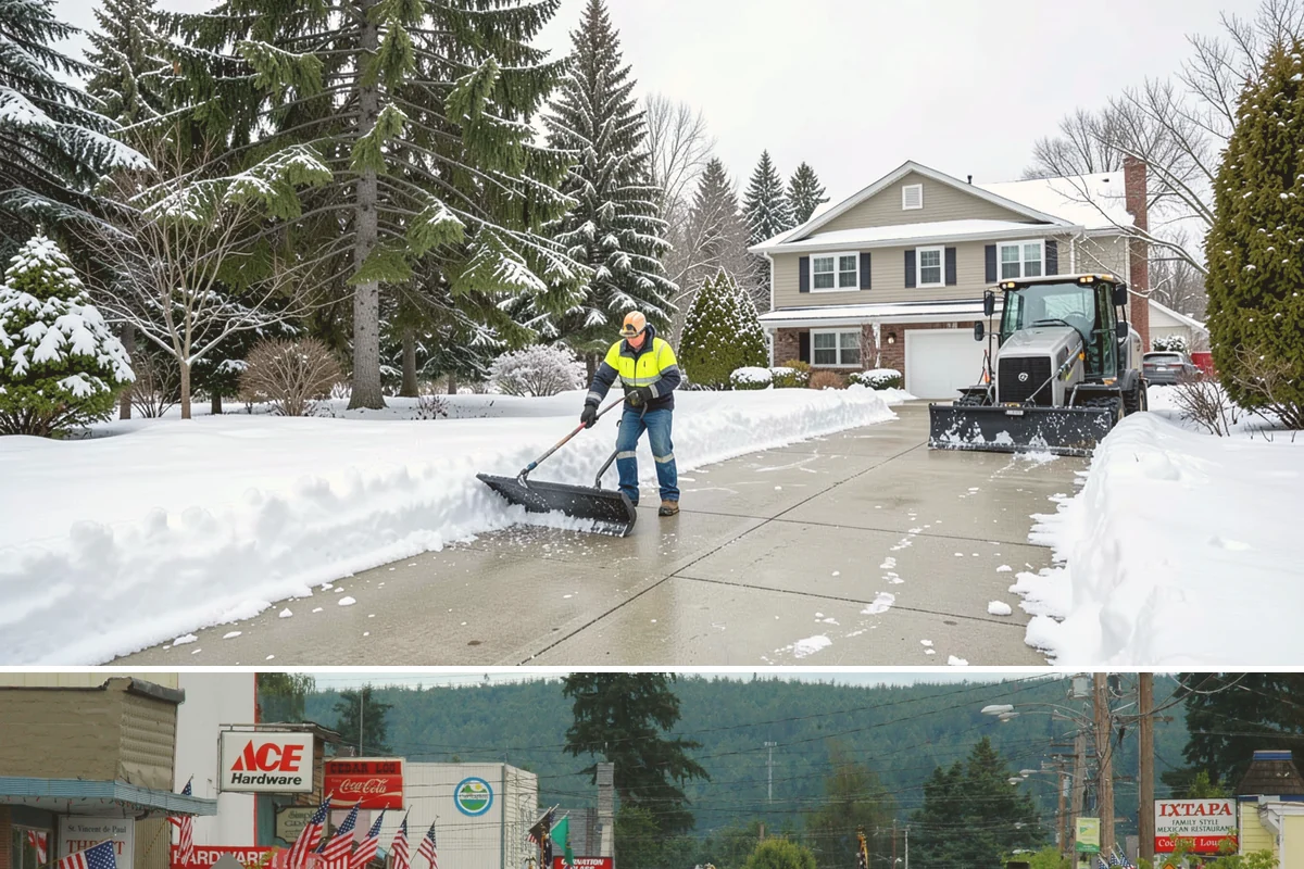 Beet Juice Deicer Application in Carnation, King County, WA - Beet juice brine blends are applied ahead of colder freeze events, most often December through January.
