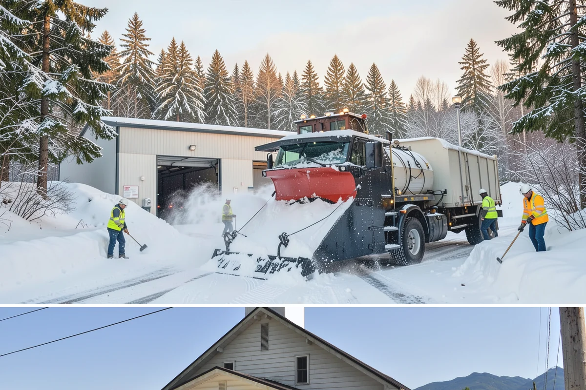 Beet Juice Deicer Application in Concrete, Skagit County, WA - Beet juice brine blends are applied ahead of colder freeze events, most often December through January.