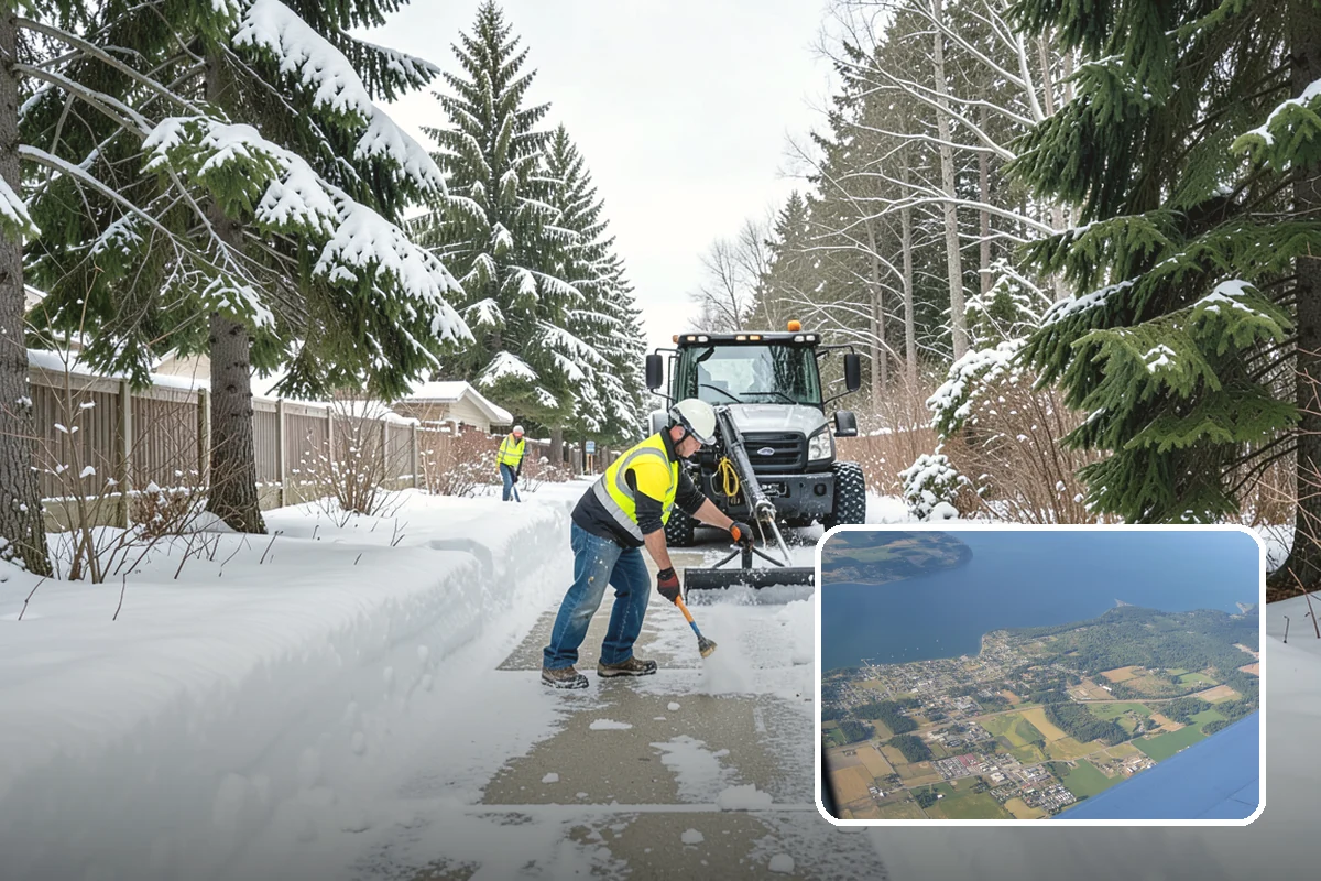 Beet Juice Deicer Application in Coupeville, Island County, WA - Extends brine's effective range into colder temperatures