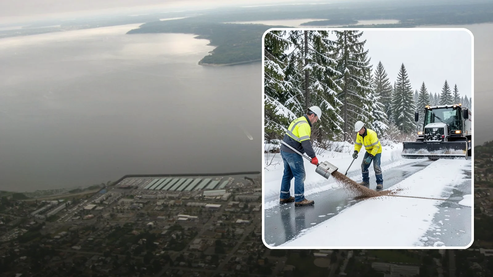 Beet Juice Deicer Application in Des Moines, King County, WA - Beet juice deicer application blends an agricultural byproduct with brine to melt ice at colder temperatures using less salt.